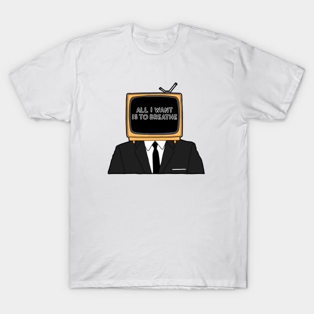 TV Head T-Shirt by Nerdpins